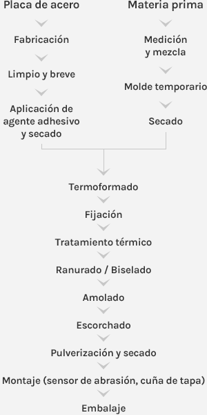 Proceso de pastilla